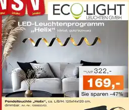 Möbel Inhofer Eco-light leuchten gmbh pendelleuchte helix Angebot