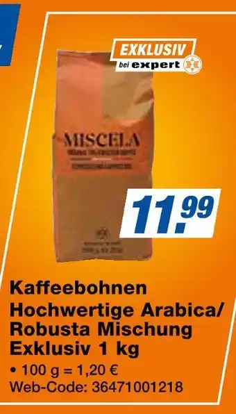 Expert Misceia kaffeebohnen Angebot