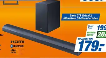 Expert Hdmi oder bluetooth oder dts virtual:x soundbar mit subwoofer Angebot