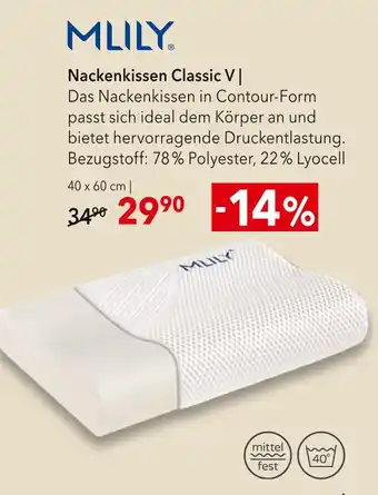 Matratzen Concord Mlily nackenkissen classic v Angebot