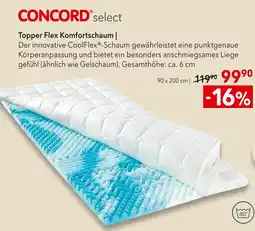 Matratzen Concord Concord topper flex komfortschaum Angebot