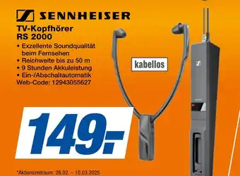 Expert Sennheiser tv-kopfhörer rs 2000 Angebot