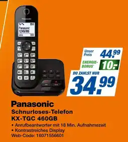 Expert Panasonic schnurloses-telefon kx-tgc 460gb Angebot