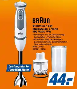 Expert Braun stabmixer-set multiquick 5 vario mq 5220 wh Angebot