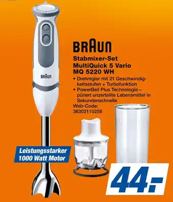 Expert Braun stabmixer-set multiquick 5 vario mq 5220 wh Angebot