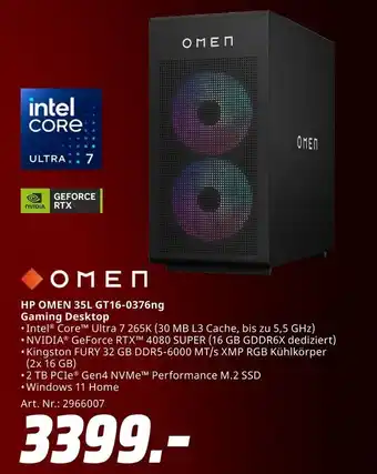 MediaMarkt Omen hp omen 35l gt16-0376ng gaming desktop Angebot