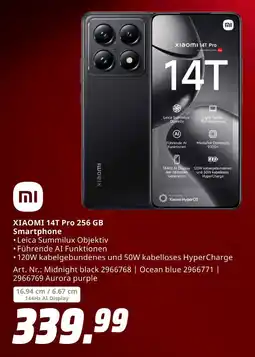 MediaMarkt Xiaomi 14t pro 256 gb smartphone Angebot