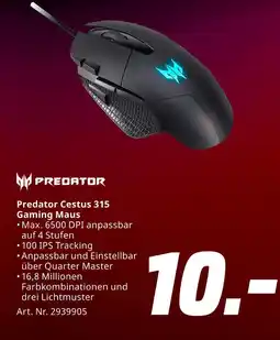 MediaMarkt Predator cestus 315 gaming maus Angebot