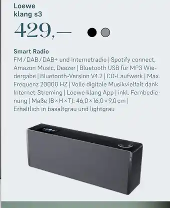 Euronics Loewe klang s3 smart radio Angebot