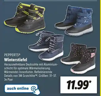 Lidl Pepperts winterstiefel Angebot