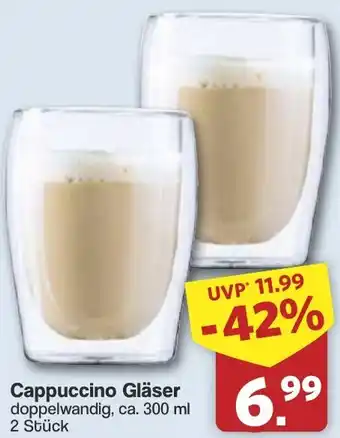 Famila Nord West Cappuccino Gläser Angebot