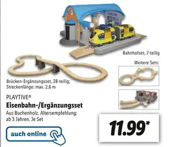 Lidl Playtive eisenbahn-/ergänzungsset Angebot