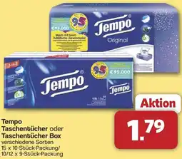 Famila Nord West Tempo Taschentücher oder Taschentücher Box Angebot