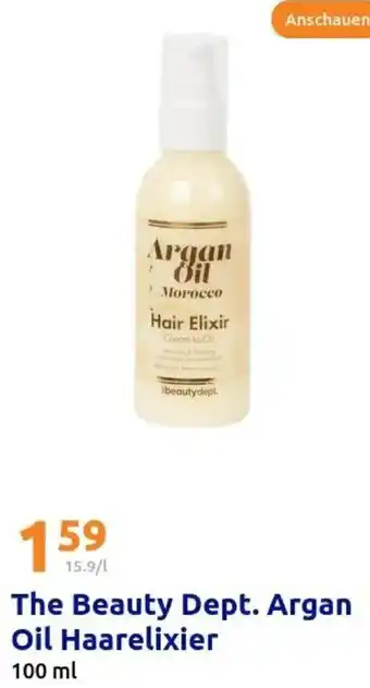 Action The Beauty Dept. Argan Oil Haarelixier Angebot