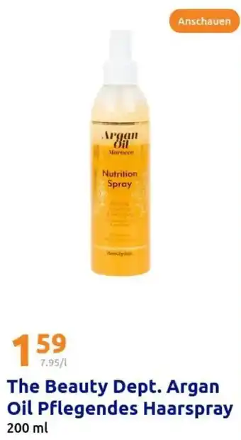 Action The Beauty Dept. Argan Oil Pflegendes Haarspray Angebot