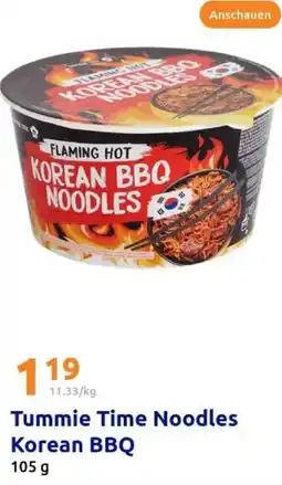 Action Tummie Time Noodles Korean BBQ Angebot