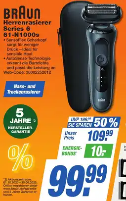 K+B Expert BRAUN Herrenrasierer Series 6 61-N1000s Angebot