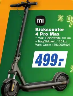 K+B Expert Xiaomi Kickscooter 4 Pro Max Angebot