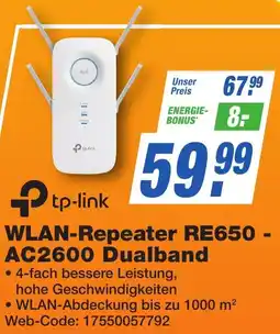 K+B Expert tp-link WLAN-Repeater RE650 AC2600 Dualband Angebot