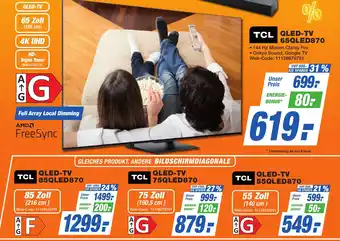 K+B Expert TCL QLED-TV 65QLED870 Angebot