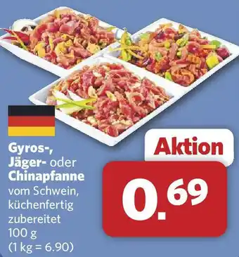 Combi Gyros-, Jäger- oder Chinapfanne Angebot