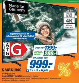 Expert SAMSUNG UHD LED TV GU85DU8079UXZG Angebot