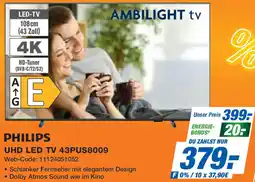 Expert PHILIPS UHD LED TV 43PUS8009 Angebot