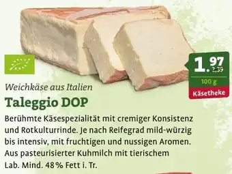 Ebl Naturkost Weichkäse aus Italien Taleggio DOP Angebot