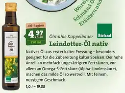 Ebl Naturkost Ölmühle Kappelbauer Leindotter-Öl nativ Angebot