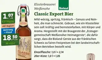 Ebl Naturkost Classic Export Bier Angebot