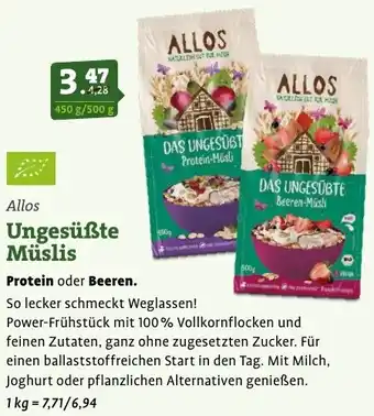 Ebl Naturkost Allos Ungesüßte Müslis Angebot