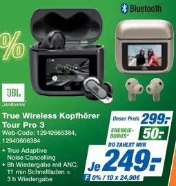 Expert JBL True Wireless Kopfhörer Tour Pro 3 Angebot