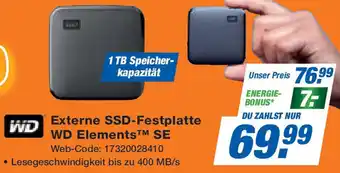 Expert WD Externe SSD-Festplatte WD Elements SE Angebot