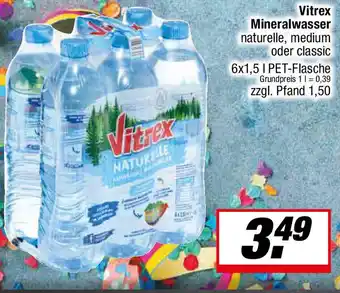 L. STROETMANN GROSSMARKT Vitrex Mineralwasser Angebot