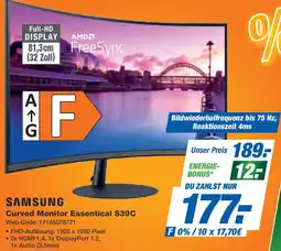 Expert SAMSUNG Curved Monitor Essentical S39C Angebot