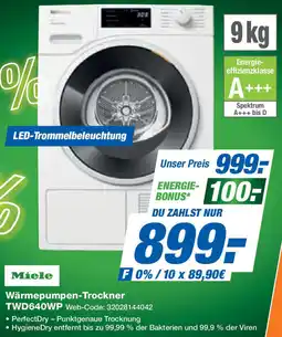 Expert Miele Wärmepumpen-Trockner TWD640WP Angebot