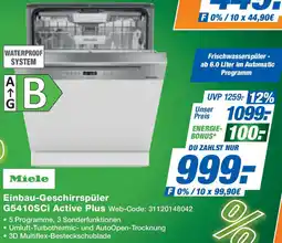 Expert Miele Einbau-Geschirrspüler G5410SCI Active Plus Angebot