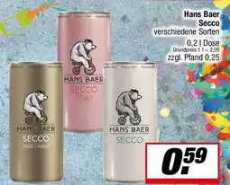 L. STROETMANN GROSSMARKT Hans Baer Secco Angebot