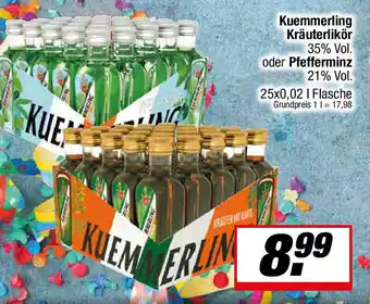 L. STROETMANN GROSSMARKT Kuemmerling Kräuterlikör 35% Vol. oder Pfefferminz 21% Vol. Angebot