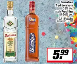 L. STROETMANN GROSSMARKT Berentzen Traditionskorn 32% Vol. auch Fruchtige 15-20% Vol. Angebot