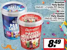 L. STROETMANN GROSSMARKT Berentzen Party Becher oder Puschkin Party Shooter Angebot