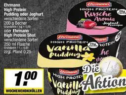 L. STROETMANN GROSSMARKT Ehrmann High Protein Pudding oder Joghurt o. High Protein Shot Angebot