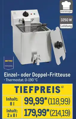 METRO METRO PROFESSIONAL Einzel- oder Doppel-Fritteuse Angebot