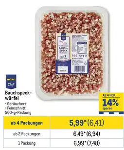 METRO METRO Chef Bauchspeckwürfel Angebot