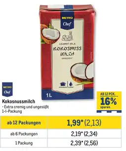 METRO METRO Chef Kokosnussmilch Angebot