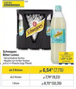 METRO Schweppes Bitter Lemon Angebot