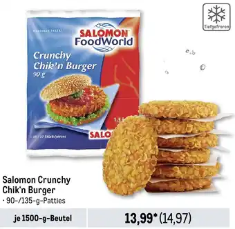 METRO SALOMON FoodWorld Crunchy Chik'n Burger Angebot