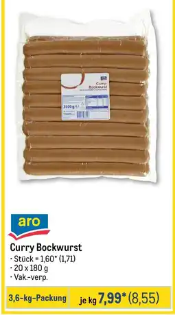 METRO aro Curry Bockwurst Angebot