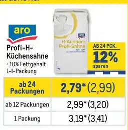 METRO aro Profi-H- Küchensahne Angebot