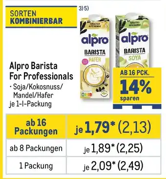 METRO Alpro Barista For Professionals Angebot